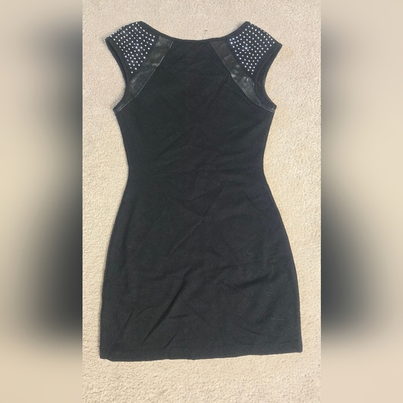 NWOT Express Black Rhinestone Bodycon Dress Size Small - Picture 6 of 9
